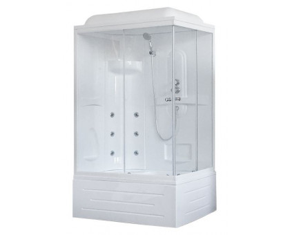 Душевая кабина Royal Bath RB 8120BP2-T 120х80 см, с прозрачными стеклами, левосторонняя