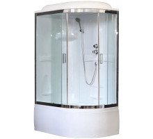 Душевая кабина Royal Bath RB 8120BK1-T-CH 120х80 см, с прозрачными стеклами, левосторонняя