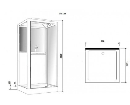 Душевая кабина Grossman GR-123