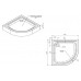 W90T-401-090W Gem, душевой поддон ¼ круга, 90х90 с сифоном, белый