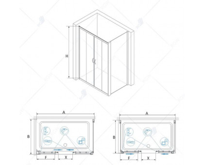 Душевой уголок RGW PA-41 (PA-11 + Z-050-2) 120x80, прозрачное стекло