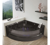 Ванна акриловая WeltWasser WW HB CONSTANCE 150 BL 150х150х59 с гидромассажем, черная