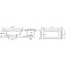 Акриловая ванна Jacob Delafon Spacio E6D010RU-00 170х75 см
